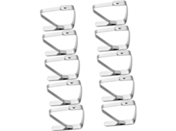 Besportble Set Of 10 Toalha Mesa Em Aço Prateado Insuficiente Pins