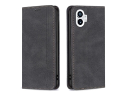 Capa De Couro Antifurto Com Bloqueio Rfid Magnético Para Celular For Nothing Phone 1