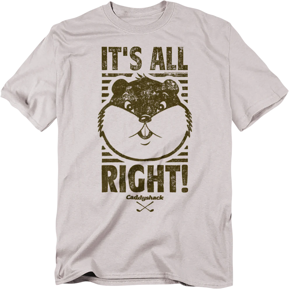 T-shirt Rockinstone It's All Right Caddyshack(xl)