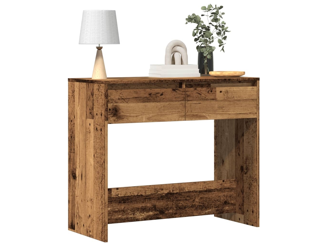 Vidaxl Mesa Consola 89x41x76,5 Cm Derivados De Madeira Madeira Velha