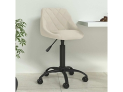 Vidaxl Cadeira De Jantar Veludo Cor Creme