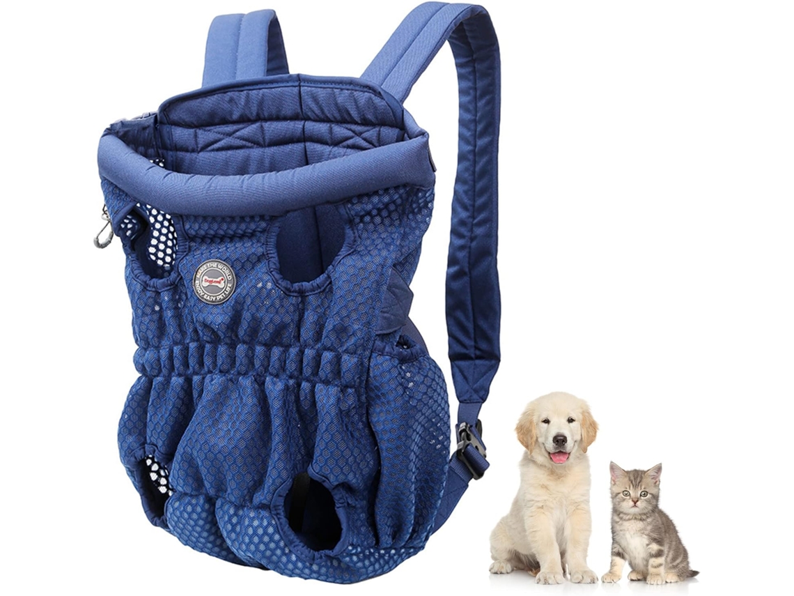 Mochila de Transporte para Animais de Estimação, Ajustável, Até 10 Kg, Azul AQUAFORGE