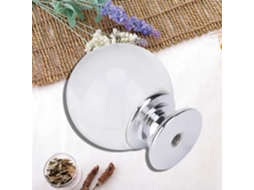 Puxador De Bola Cristal Eacam 30mm Com Acabamento Cromado Para Armário, Gaveta, Porta, Guarda Roupa, Ferragens Para