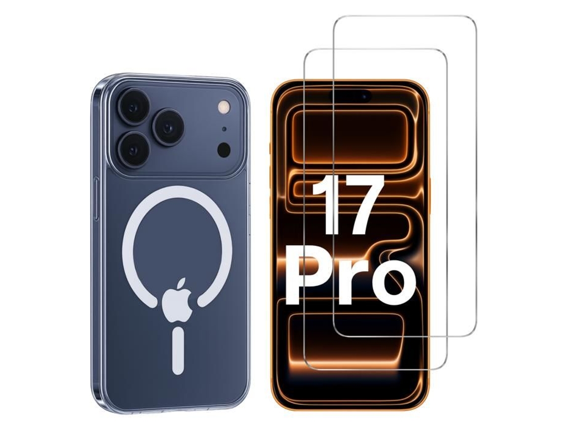 Capa Para Iphone 17 Pro E 2 Com Tela De Vidro Temperado E Anel Magnético Integrado Phonillico®.