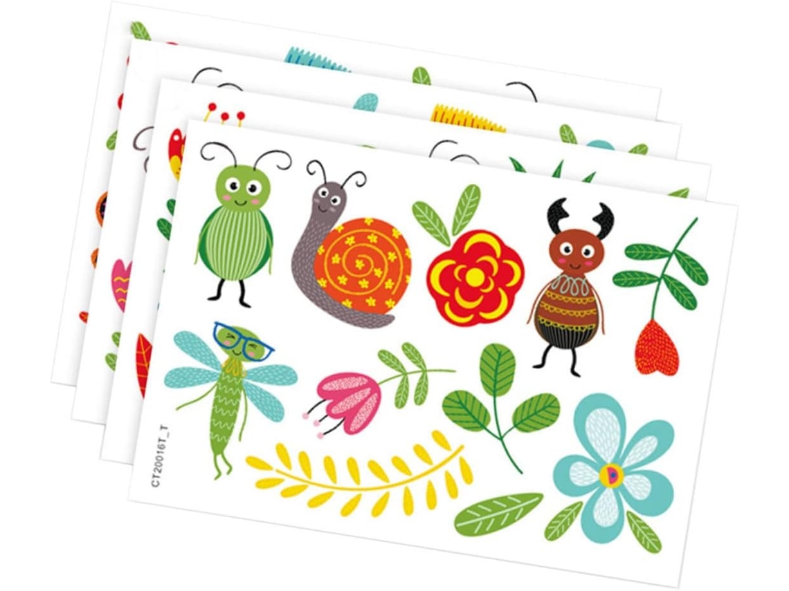 De Parede Para Decoração De Quartos De Meninos E Meninas, Com Desenhos De Flores E Insetos, Em Pvc Macio E Resistente, Gokoco