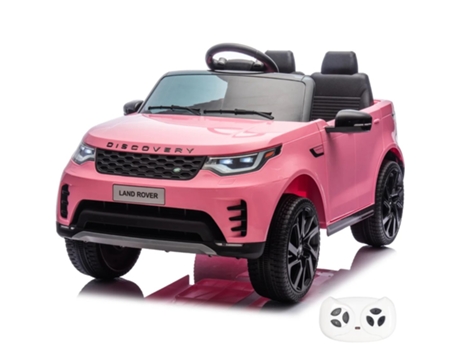 Carro Elétrico Para Crianças Land Rover Discovery 12v 1 A 6 Anos Rosa