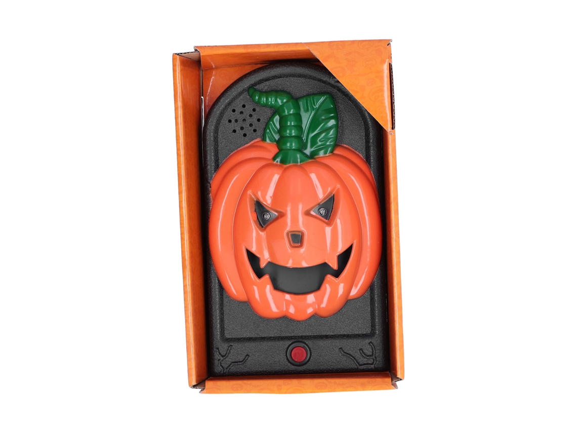Ats timbre de Calabaza de Halloween Con Ojos Fantasmas, Linterna Terrorífica, Juguete Asustador para Truco o Tratso, Decoración Navideña de Halloween