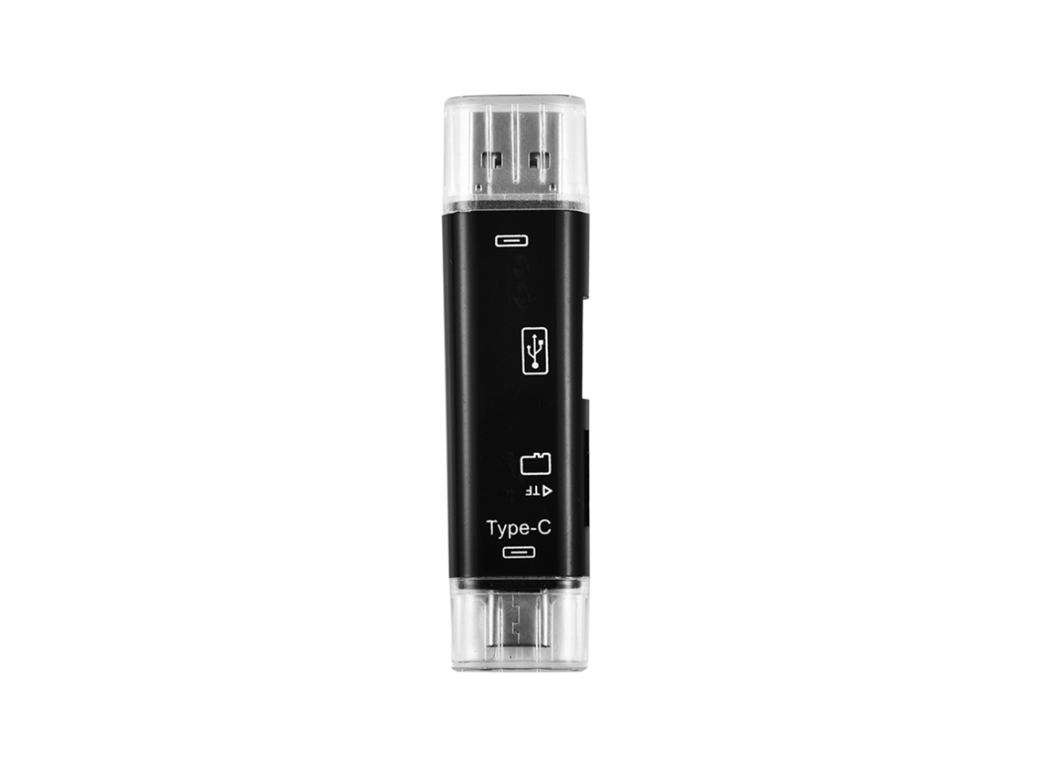 Leitor de Cartões USB e TF EOOCOO com interface OTG multifuncional para celulares e computadores