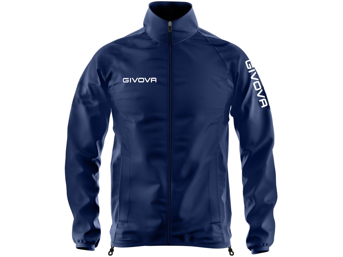 Jaqueta de nylon impermeável com capuz Givova RJW01, tamanho P