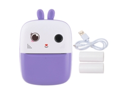 Câmera Digital Infantil com Impressão 48m 1080p Tela 2.4 Polegadas Bateria 1800mah Violeta | S/MARCA