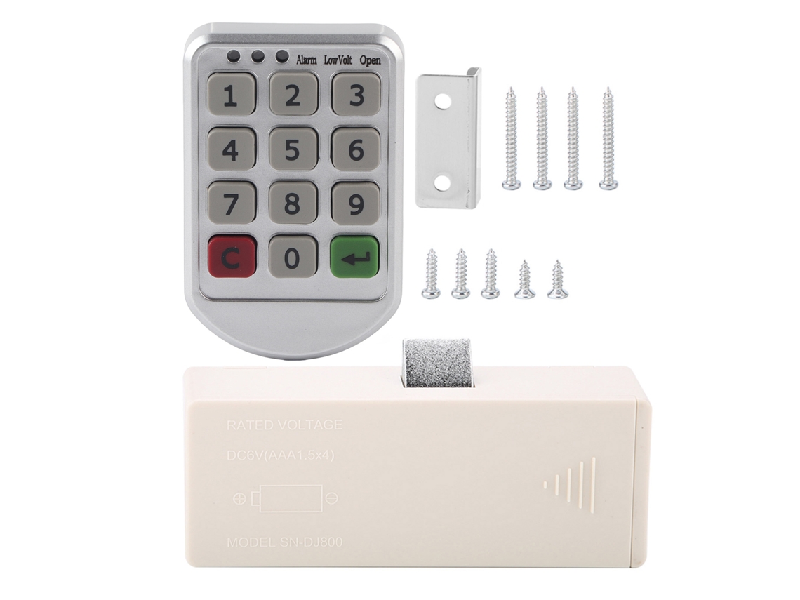 Cerradura Digital Inteligente Para Armários Com Teclado De Senha Eletrônico De Painel De Plástico Abs