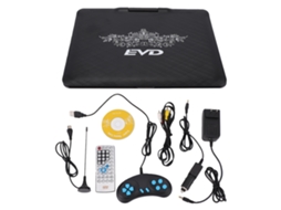 Reprodutor de DVD portátil EOOCOO com tela HD rotativa de 20,8 polegadas