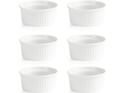 6x Prato de Crème Brûlée / Ramekin 9 Cm Olympia Adequado para Forno, Freezer e Lava louça ZYBLSSBB