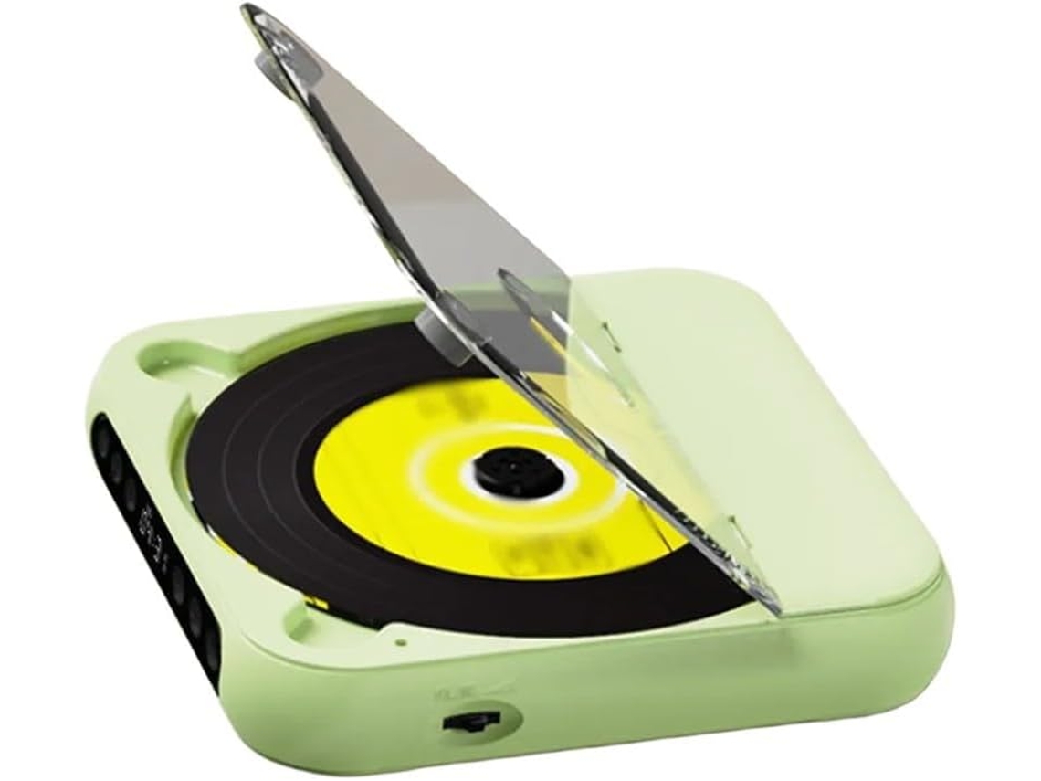 Leitor Cd Portátil Com Bateria Recarregável De 2000 Mah, Tela Lcd, Função De Repetição Para Viagens