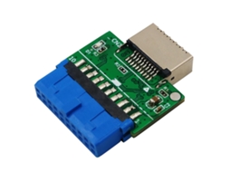 Pc Placa-mãe Interna Usb 3.0 Idc 20pin Para Tipo E Conversor Adaptador Fêmea