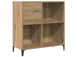 Armário para Discos 84,5x38x89 cm Derivados Madeira Carvalho Artisiano MAISON EXCLUSIVE