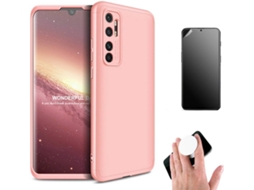 Kit Capa e Película Xiaomi Mi Note 10 Lite Ultimatte Slim Armor 360º Popsocket Rosa