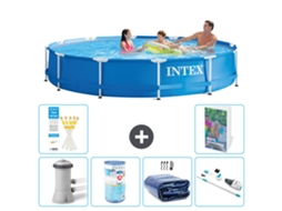 Intex Piscina Com Estrutura Redonda - 366x76 Cm - 7-peças S201