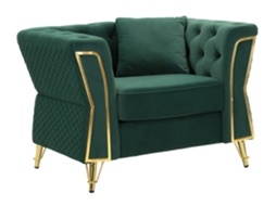 Poltrona Emy Verde Com Almofada Cm 104x83x76