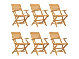 Folding Chair, Folding Chairs Vidaxl Marrom Madeira (n/a)