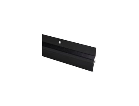 Guarnição Para Porta De Garagem Alumínio Borracha Preta 3mt 20874 Miarco