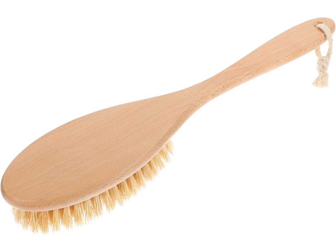 Lurelia Acessório De Duche Com Escova Corporal De Sisal, Cabo Longo, Com Argola E Massagem Suave, Uso Diário Confortável