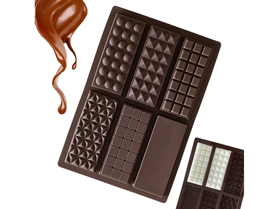 Formas Antiaderentes Extra Profundas Com 6 Cavidades Chocolate E Doces.