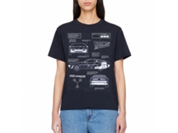 Rockinstone Back To The Future Movie Blueprint Navy Adult T-shirt Size:xxxl