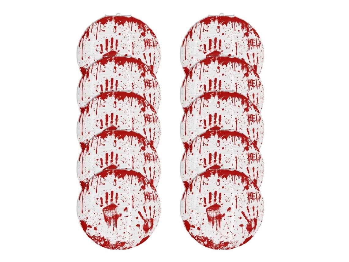 Luzes Suspensas Decorativas De Halloween Com Padrão De Palmeiras Sangrentas Para Decoração De Festas Oem