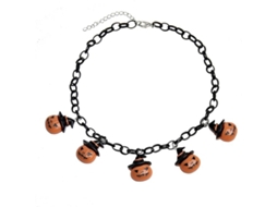 Colar de Halloween Pendente de Fantasma e Morcego para Jovens NEVEANCE