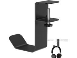 Suporte Para Fones De Ouvido Usar Embaixo Da Mesa Resistente, Clipe De Metal Robusto, Gancho Antiderrapante Para Mesa De