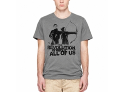 Rockinstone Hunger Games Movie About All Of Us Solid Graphite Adult T-shirt Size:s
