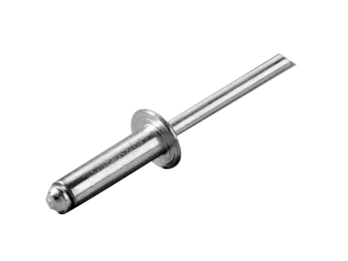 Rebite de Aço Inoxidável 100 Unidades Prateado 4.8 X 16 Mmoem Marine