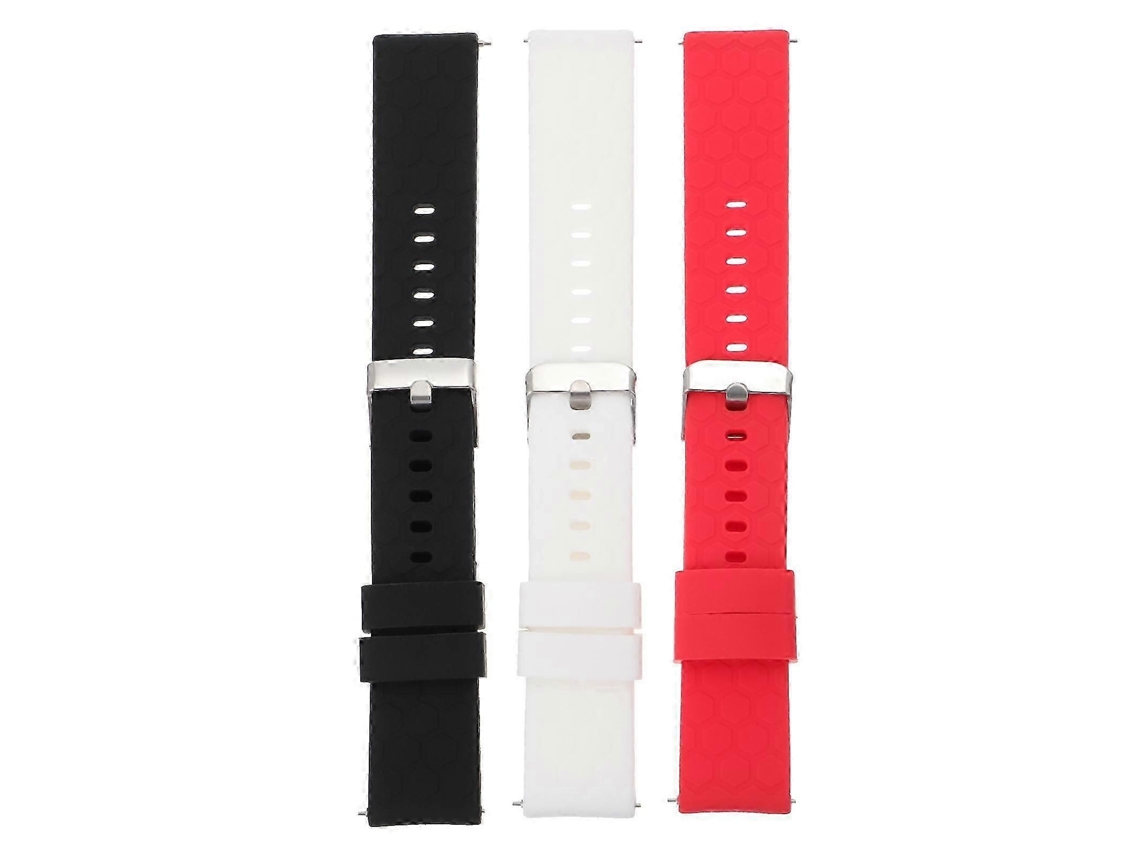3 Pcs Pulseiras De Relógio De Silicone Para Smartwatch Rastreadores De Fitness
