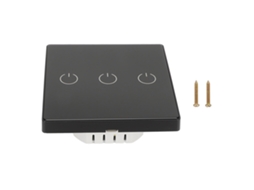 Interruptor de pared inteligente inalámbrico con control remoto y por voz, para uso doméstico y exterior 100-240 V | S/MARCA