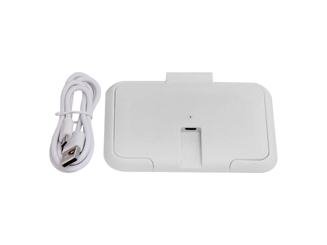 Aquecedor de Toalhetas Úmidas Usb Portátil com Temperatura Constante para Bebê Casa Carro Branco
