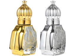 Frasco roll-on de vidro âmbar de 6ml, frasco de perfume portátil e recarregável.