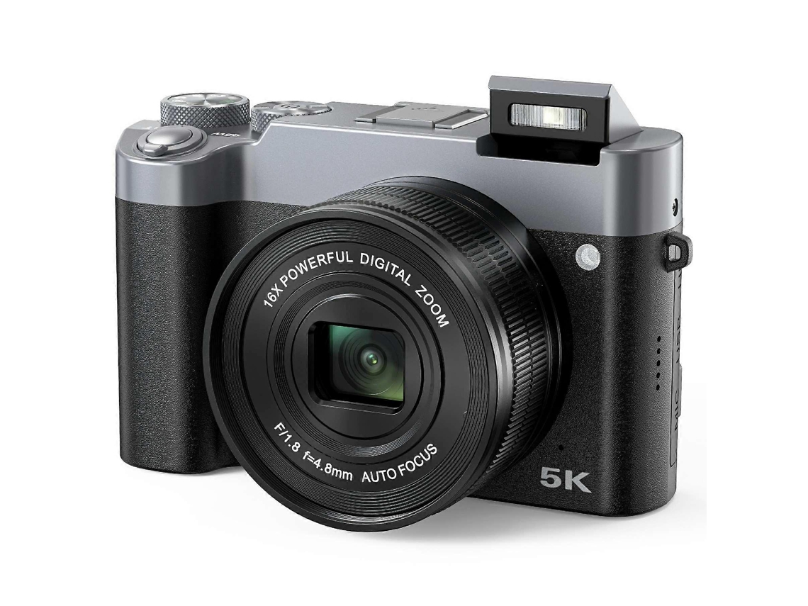 Câmara Digital Dc208n Com Sensor Cmos De 48 Mp E Ecrã Tátil Ips De 3,6 Polegadas