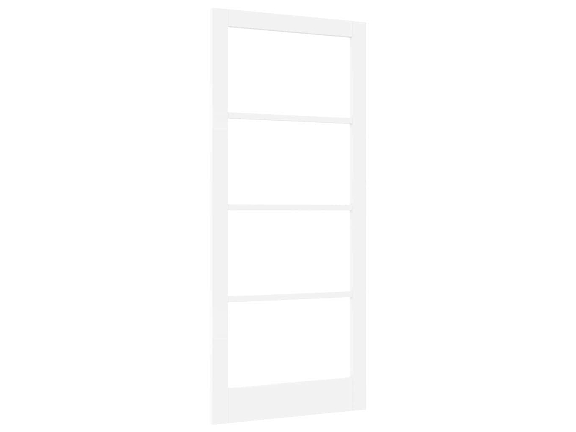 Conjunto 1 Porta Interna Vidaxl Branco Madeira De Pinho Maciça (93 X 211 Cm)