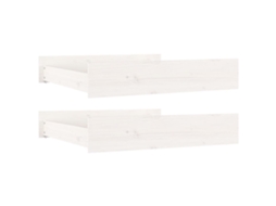 Bed Drawer, Bed Drawers Vidaxl Branco Madeira (90 X 78 X 18 Cm)