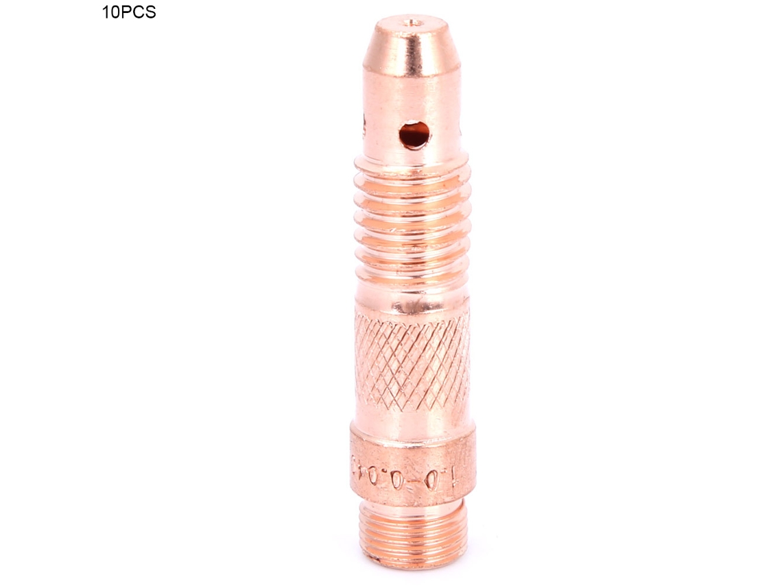 10 Peças/conjunto Corpo De Mandril De Cobre 10n28-32 Para Soplete De Soldadura Tig Consumíveis De Arco De Argônio (10n30)
