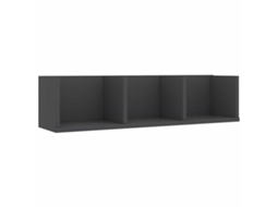 Wall Shelf, Wall Shelves Vidaxl Cinzeto Madeira Processada (n/a)