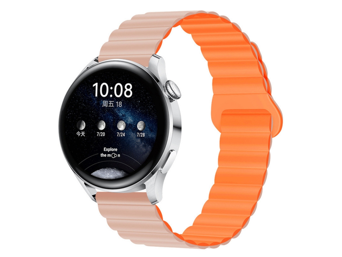 Bracelete Para Garmin Vívoactive 3/5/6 (20mm) Rosa-laranja Cuich