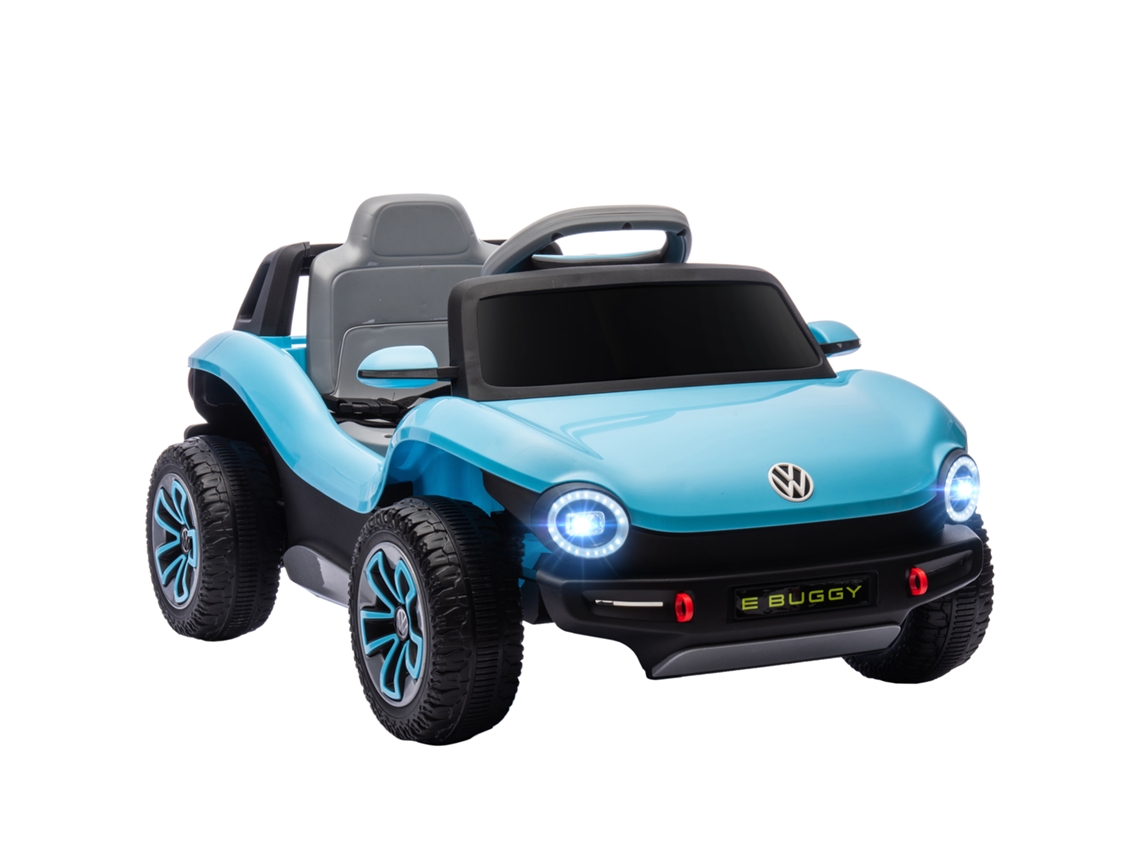Carrinho Elétrico Infantil Volkswagen E buggy 12v com Controle Remoto 2.4g, Rodas com Suspensão, Azul (azul)