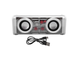 Caixa de Som Bluetooth com luzes e subwoofer EOOCOO