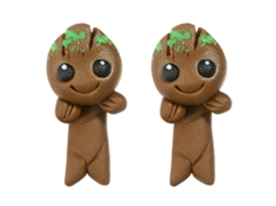 Brincos De Argila Polimérica Cute Cartoon Feminina