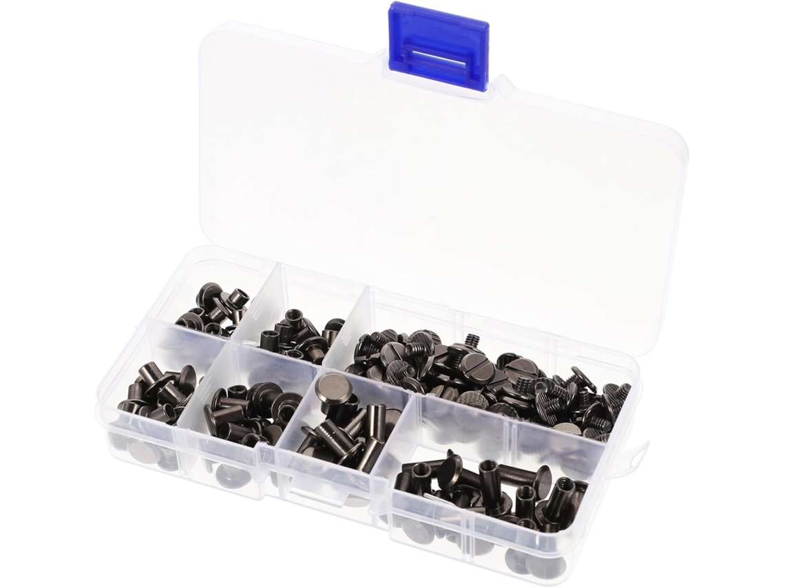 Kit De Rebites De Metal Com Parafuso Para Alças, Ideal Para Artesanato Em Couro, Decoração De Roupas Gokoco