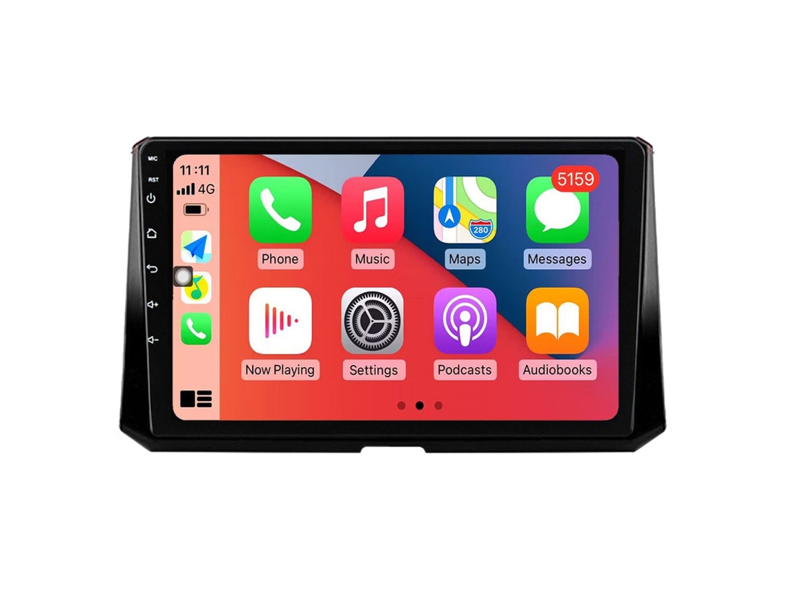 Auto Rádio Carro Bluetooth Autoradio 8GB RAM 128G ROM CarPlay Navegação GPS Ecrã Táctil RoverOne para Toyota Corolla 12 2018-2023  