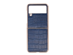 Capa de Couro Protetora Anti risco para Galaxy Z Flip4