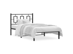 Bed Frame, Bed Frames Vidaxl Preto Aço (100 X 190 Cm)